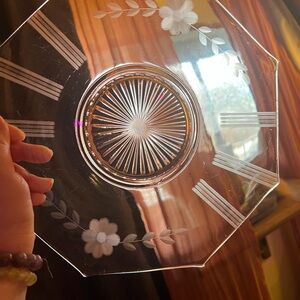 Depression Glass Pink Platter Vintage